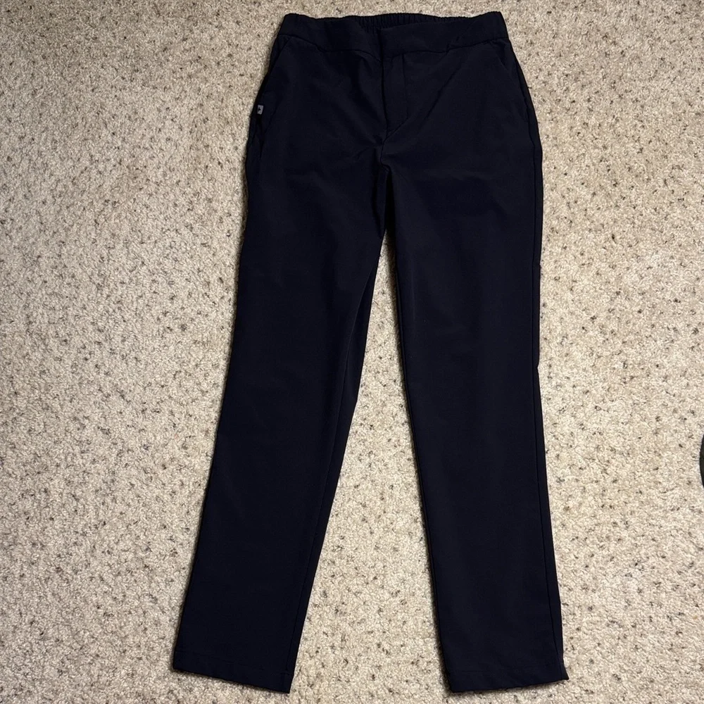 FIGSPRO Tailored Trouser Men's Black Pants Medium Tall with snap front black
